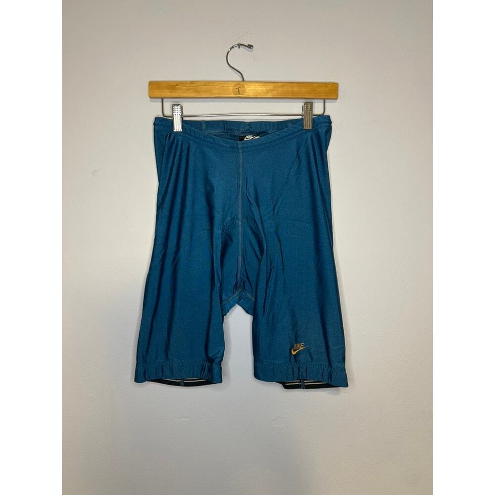 VTG Blue Nike Echelon Padded Compression Cycling Shorts - (Men's S |‎ Women's M)